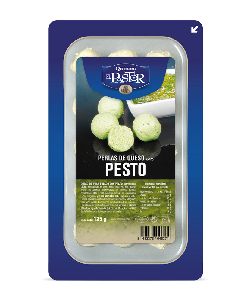 El Pastor Perlas de Queso con Pesto (125 гр) заказать доставку ROJO ресторан Алматы